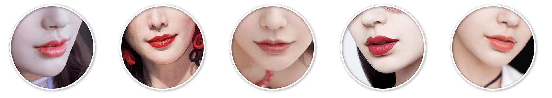 微笑唇美學意象示意圖｜不同唇形與唇色所呈現的表情氣質與情感印象