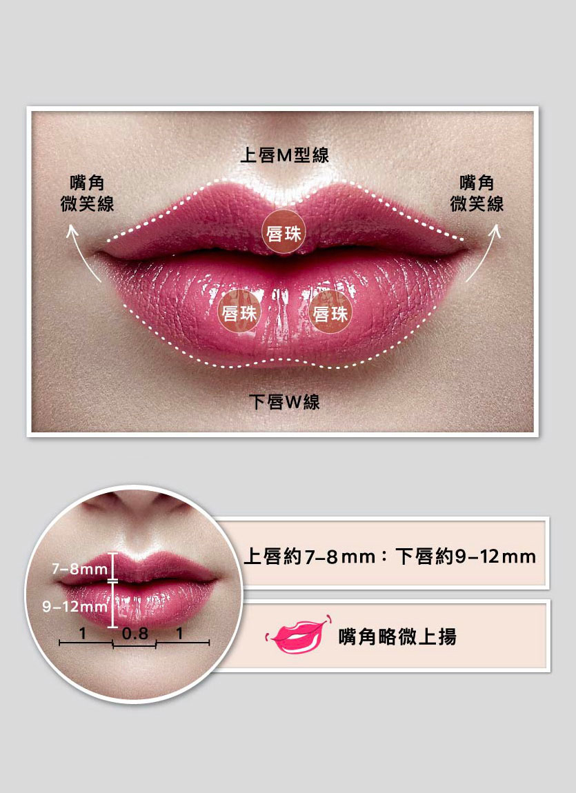 lip plastic surgery lip beads proportion analysis